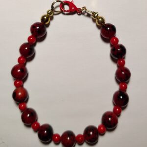 Mens Beet Red Bracelet