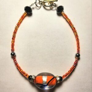 Black n Orange Bracelet