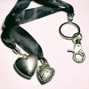 Laced Hearts Keychain