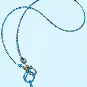 Blue Seed Lanyard