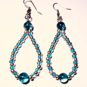 Clear Blue Earrings