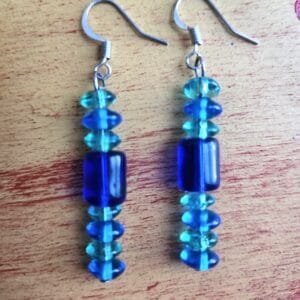 Crystal Blue Earrings
