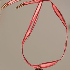 Golden Brass Heart Choker