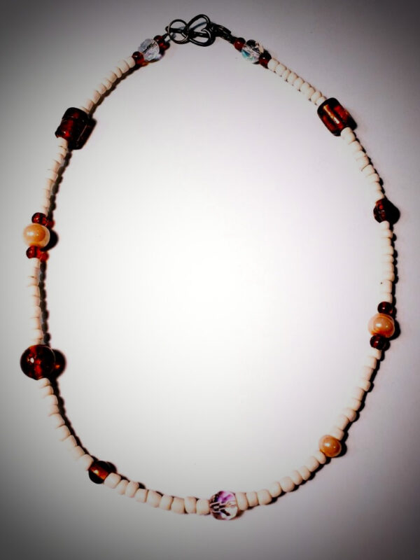 Brown Glass Choker