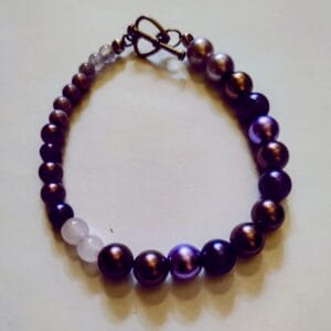 Violet Pearls Bracelet