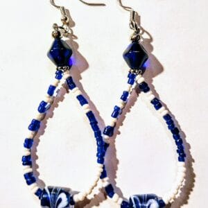 Navy Blue Earrings