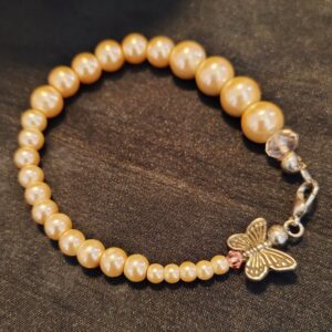 Butterfly Pearls Bracelet
