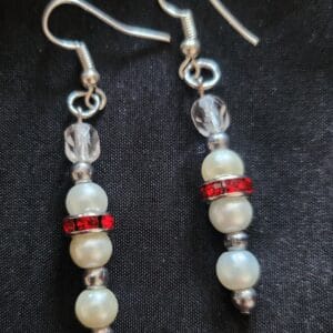 Pearly White Earrings