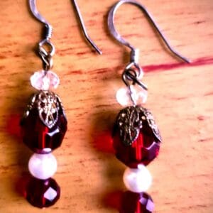 Ruby Red Earrings