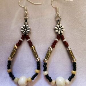 Silver Flower Earrings