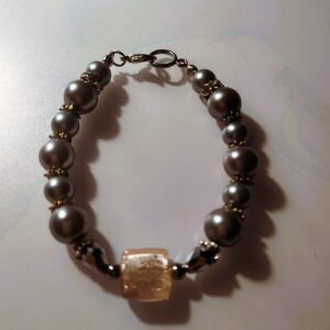 Silver Pearls Bracelet