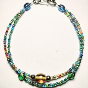 Double Blue Strand Anklet