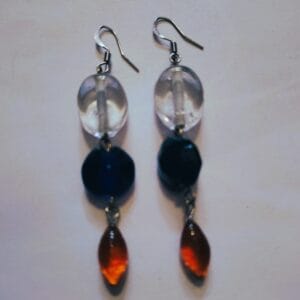 Orange Drip Earrings