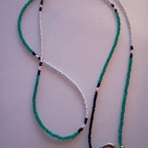 Green n White Strand Lanyard