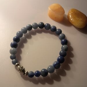 Mens Blue Stretch Bracelet