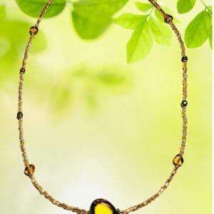 Yellow Heart Necklace