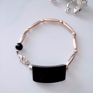 Men's Black Obsidian Bracelet